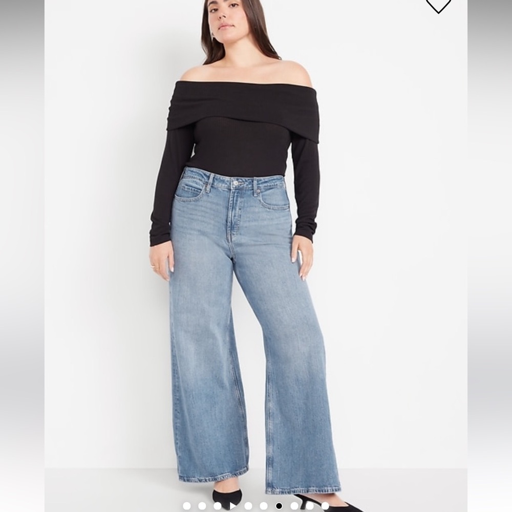 Old Navy Light Blue Wide Leg Jeans